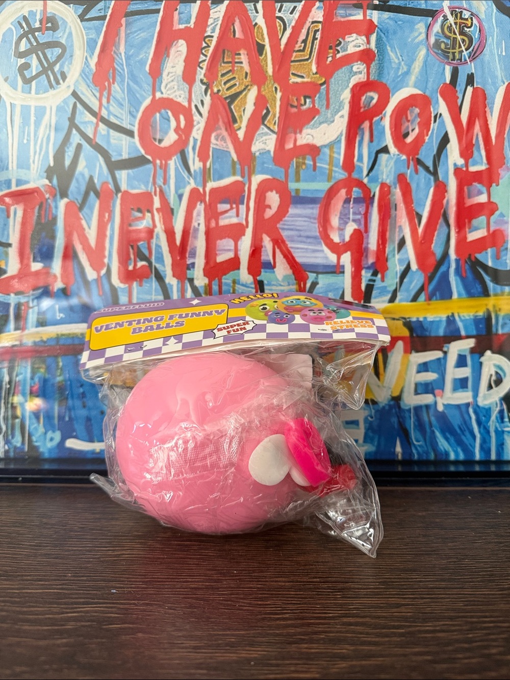 Venting Funny Balls Pink Stress Relief Ball - Unbranded
